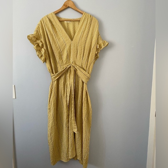 Max Studio Dresses & Skirts - Max Studio Yellow Gingham Midi Dress